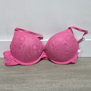 BCBG Generation Pink Lace Push Up Bra Size 36B